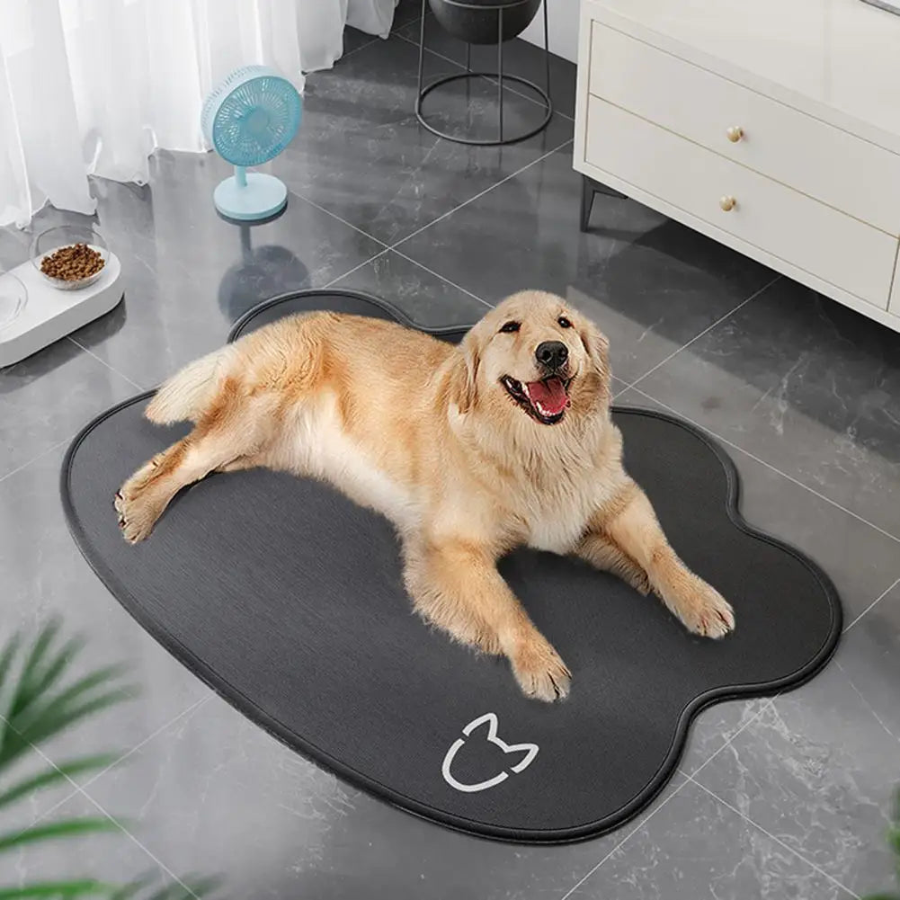 Ice Silk Cooling Pet Mat – Non-Slip, Washable Summer Bed
