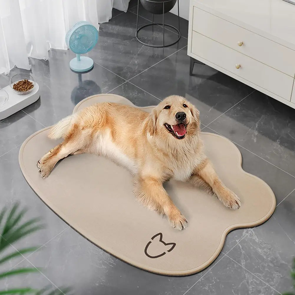 Ice Silk Cooling Pet Mat – Non-Slip, Washable Summer Bed